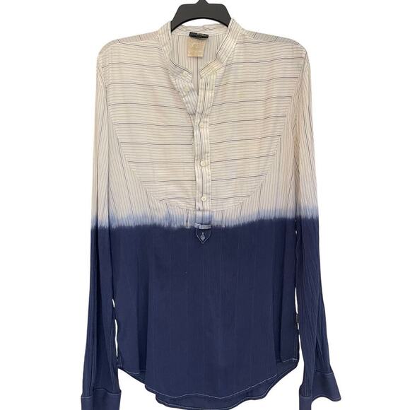 Just Cavalli Men's Half Way Button Down Ombre Stripe Shirt Size 52 EU - Picture 1 of 9